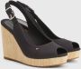 Tommy Hilfiger Sleehaksandaaltjes ICONIC ELENA SLING BACK WEDGE zomerschoen sandaal keilhak met verstelbare gesp - Thumbnail 70