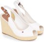 Tommy Hilfiger Sleehaksandaaltjes ICONIC ELENA SLING BACK WEDGE zomerschoen sandaal keilhak met verstelbare gesp - Thumbnail 1