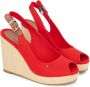 Tommy Hilfiger Sleehaksandaaltjes ICONIC ELENA SLING BACK WEDGE zomerschoen sandaal keilhak met verstelbare gesp - Thumbnail 1