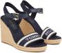 Tommy Hilfiger Sleehaksandaaltjes WEBBING WEDGE SANDAL zomerschoen sandaal keilhak met verstelbare gesp - Thumbnail 3