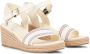 Tommy Hilfiger Sleehaksandaaltjes SHIRTING WEDGE SANDAL zomerschoen sandaal keilhak met verstelbare gesp - Thumbnail 1