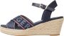 Tommy Hilfiger Sleehaksandaaltjes TOMMY WEBBING LOW WEDGE SANDAL met opvallende logo - Thumbnail 13