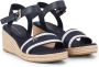 Tommy Hilfiger Sleehaksandaaltjes WEBBING WEDGE SANDAL zomerschoen sandaal keilhak met verstelbare gesp - Thumbnail 35