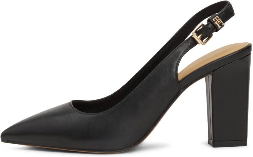 Tommy Hilfiger Slingback pumps TH BLOCK HIGH HEEL PUMP avondschoen feestelijke schoen bandpumps in spitse vorm