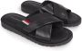 Tommy Hilfiger Criss Zwarte Platte Sandalen voor Mannen Black Heren - Thumbnail 2