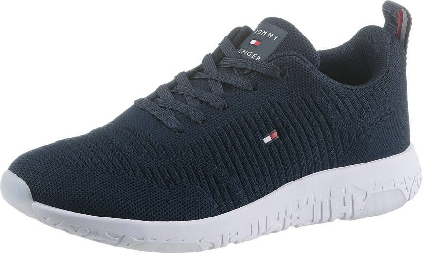 Tommy Hilfiger Sneakers in blauw voor Heren Corporate Knit Rib Runner - Foto 3