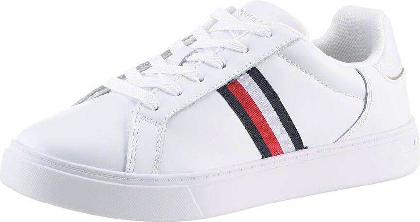 Tommy Hilfiger Sneakers ESSENTIAL COURT SNEAKER STRIPES vrijetijdsschoen lage schoen veterschoen met gepolsterde schacht - Foto 2