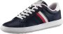 Tommy Hilfiger Corporate Leather Cup Stripes Heren Sneakers Schoenen Blauw FM0FM04732DW5 - Thumbnail 3