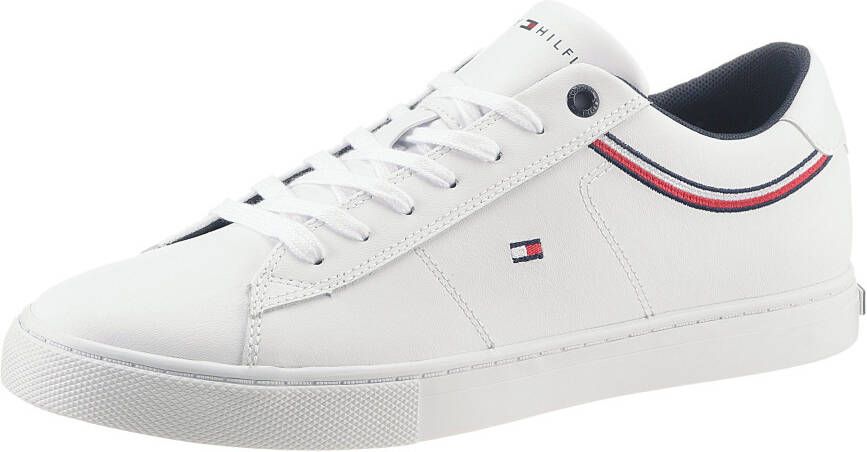 Tommy Hilfiger Sneakers ESSENTIAL LEATHER SNEAKER DETAIL met strepen in tommy-kleuren