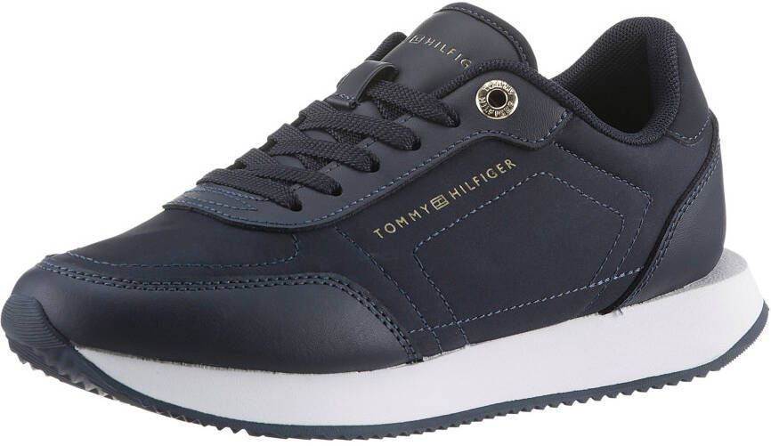 Tommy Hilfiger Sneakers ESSENTIAL RUNNER vrijetijdsschoen halve schoen veterschoen met gepolsterde schacht