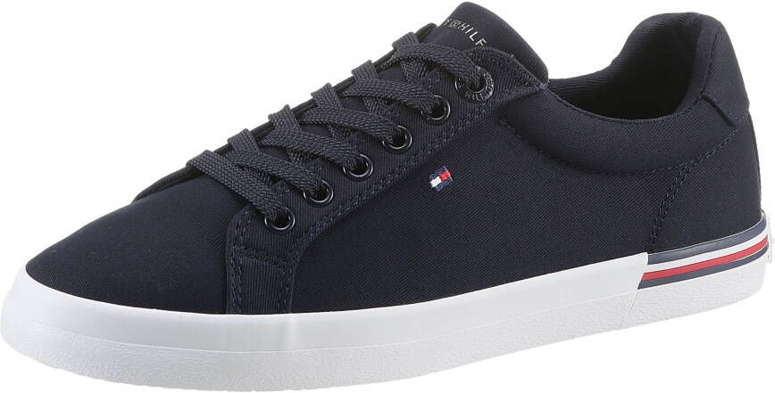 Tommy Hilfiger Sneakers ESSENTIAL STRIPES SNEAKER met strepen in de loopzool vrijetijdsschoen lage schoen veterschoen