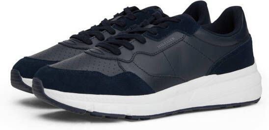 Tommy Hilfiger Sneakers met sleehak FASTON LTH MIX vrijetijdsschoen veterschoen lage schoen met gevoerde schacht