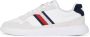 Tommy Hilfiger Sneakers met sleehak LIGHT CUPSOLE LTH MIX STRIPES vrijetijdsschoen lage schoen veterschoen met zijstrepen - Thumbnail 1