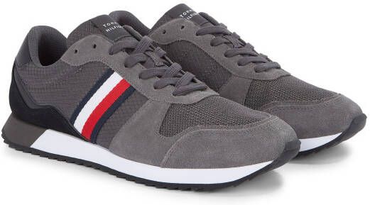 Tommy Hilfiger Sneakers RUNNER EVO MIX BLOCK vrijetijdsschoen lage schoen veterschoen met strepen in tommy kleuren