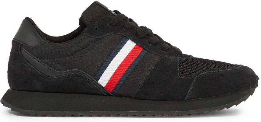 Tommy Hilfiger Sneakers RUNNER EVO MIX met gepolsterde schaprand vrijetijdsschoen halve schoen veterschoen