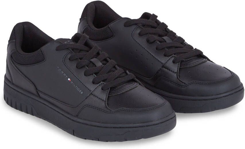 Tommy Hilfiger Sneakers TH BASKET CORE LEATHER ESS met gepolsterde schaprand vrijetijdsschoen halve schoen veterschoen