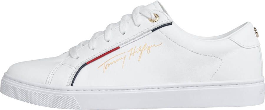 Tommy Hilfiger Sneakers TOMMY HIFLIGER SIGNATURE SNEAKER met kleurrijke paspel vrijetijdsschoen halfhoge schoen veterschoen