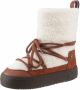 TOMMY HILFIGER Snowboots Dames Lace-up Snowboot Maat: 36 Materiaal: Textiel Kleur: Cognac - Thumbnail 4