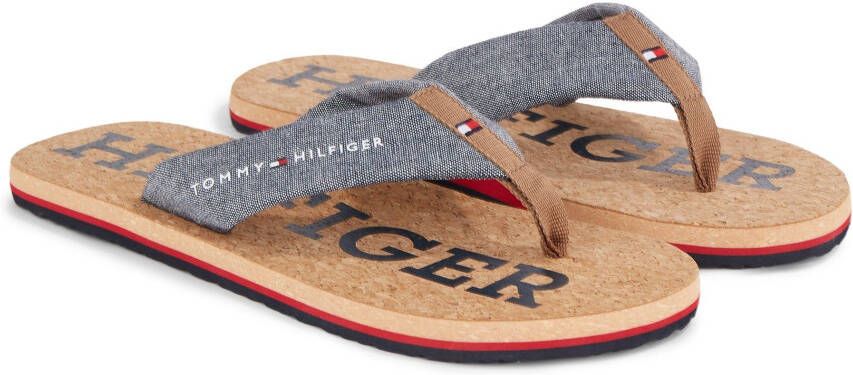 Tommy Hilfiger Teenslippers HILFIGER CORK BEACH SANDAL