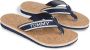 Tommy Hilfiger Teenslippers HILFIGER CORK BEACH SANDAL zomerschoen slippers poolslides met logo-opschrift - Thumbnail 1