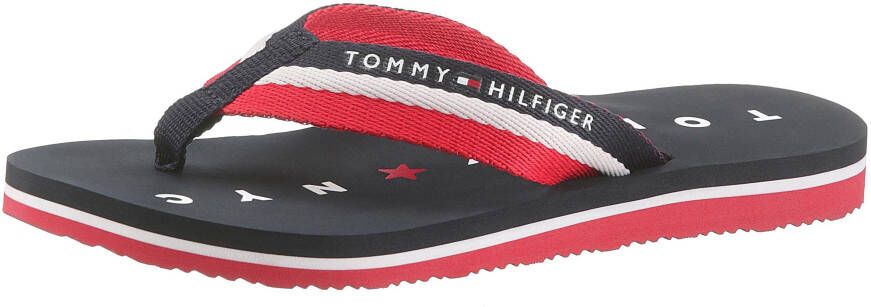 Tommy Hilfiger Teenslippers Mellie 13 zomerschoen slippers poolslippers met logo op de loopzool