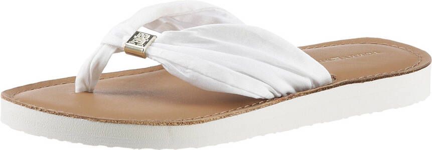 Tommy Hilfiger Teenslippers TH ELEVATED BEACH SANDAL zomerschoen slippers met label