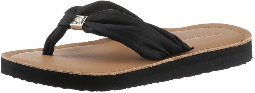 Tommy Hilfiger Teenslippers TH ELEVATED BEACH SANDAL zomerschoen slippers met label