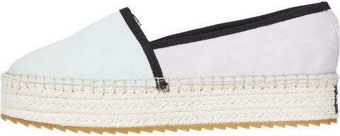 TOMMY JEANS Espadrilles FLATFORM ESPADRILLE met paspelering