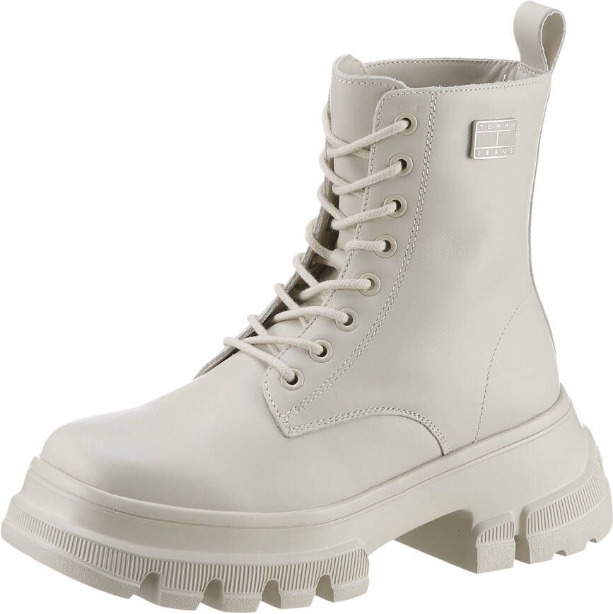 TOMMY JEANS Hoge veterschoenen TJW CHUNKY LEATHER BOOT