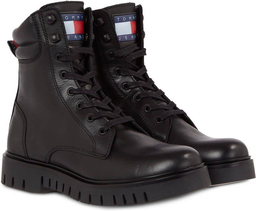 TOMMY JEANS Hoge veterschoenen TJW LACE UP BOOT met zacht verdikte rand