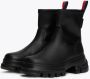 TOMMY JEANS Laarsjes TJW CHUNKY CHELSEA BOOT MIX MAT blokhak plateau instap laarzen combat-boots met label - Thumbnail 1