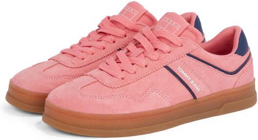 TOMMY JEANS Plateausneakers THE GREENWICH SUEDE vrijetijdsschoen lage schoen veterschoen met gepolsterde schacht