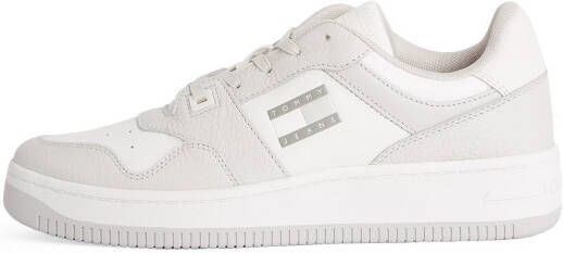 TOMMY JEANS Plateausneakers TJM RETRO BASKET CUPSOLE TUMBLE vrijetijdsschoen lage schoen veterschoen met gepolsterde schacht