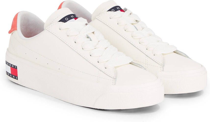 TOMMY JEANS Plateausneakers TJW LEATHER VULC. FLATFORM