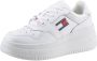 TOMMY JEANS Plateausneakers TJW RETRO BASKET FLATFORM ESS met logo-tekst in de zool vrijetijdsschoen lage schoen veterschoen - Thumbnail 5