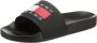 Tommy Jeans Zwarte Flip-flops Synthetisch Open Teen Antislip Black Dames - Thumbnail 2