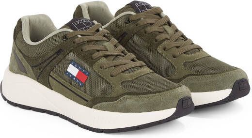 TOMMY JEANS Sneakers met sleehak TJM RUNNER MIX MATERIAL