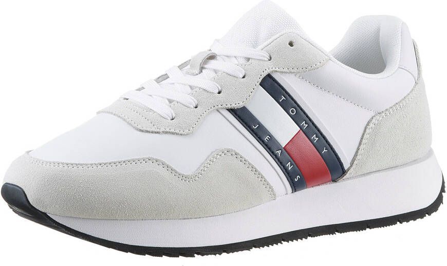 TOMMY JEANS Sneakers TJM MODERN RUNNER vrijetijdsschoen halfschoen veterschoen met zijlogo-vlag