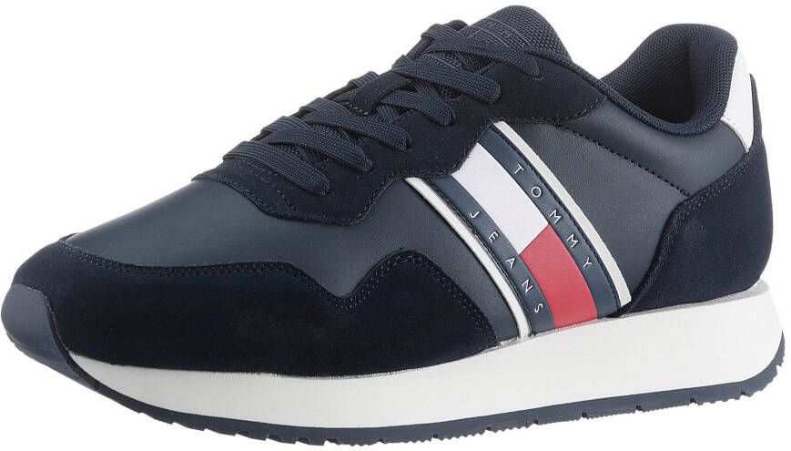 TOMMY JEANS Sneakers TJM MODERN RUNNER vrijetijdsschoen halfschoen veterschoen met zijlogo-vlag