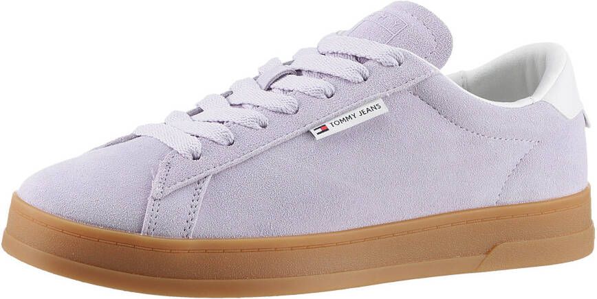 TOMMY JEANS Sneakers TJW COURT SNEAKER SUEDE met zijlabel vrijetijdsschoen lage schoen veterschoen - Foto 1