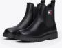 Tommy Jeans Chelsea boots van leer met elastische inzet - Thumbnail 1