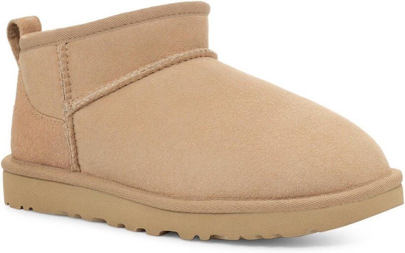 UGG Enkellaarsjes Dames Laarzen Damesschoenen Suède 1116109 Beige - Foto 3