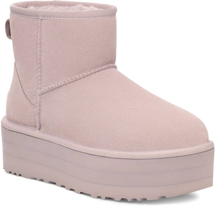 UGG Plateaulaarsjes Classic Mini Platform Winterlaarzen plateaulaarzen instaplaarzen om in te stappen