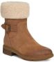 UGG Enkellaarsjes Dames Laarzen Damesschoenen Suède 1120773 Cognac - Thumbnail 2