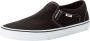 Vans Asher Canvas Heren Sneakers Black White - Thumbnail 3