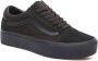 Vans Old Skool Platform Sneakers Unisex Black Black - Thumbnail 3