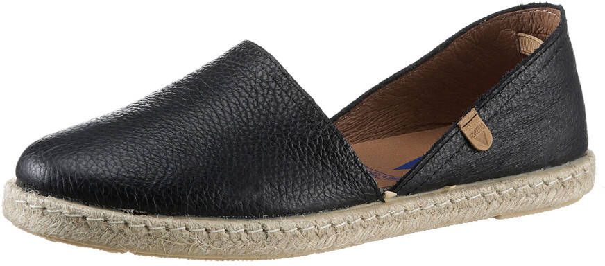 Verbenas Carmen leren espadrilles zwart - Foto 3