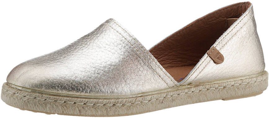 VERBENAS Espadrilles CARMEN NUCLEO METAL slipper zomerschoen strandschoen in metallic look