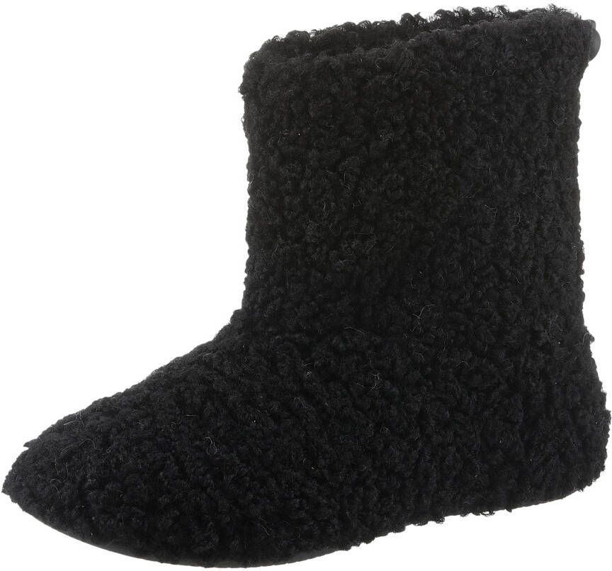 VERBENAS Pantoffels Yaiza Curly homeslipper instaplaarzen pantoffel in knuffel-uitstraling