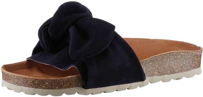 Verbenas Slippers van suède model 'Roxy'